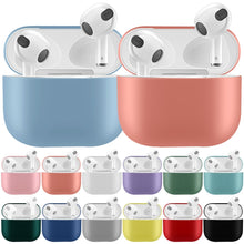 Load image into Gallery viewer, Solid Color Silicone Earphone Protective Case for AirPods 3