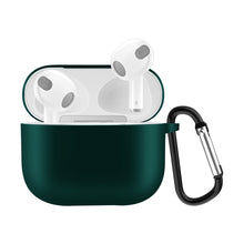 Load image into Gallery viewer, Solid Color Silicone Earphone Protective Case for AirPods 3, with Hook
