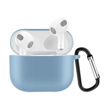 Load image into Gallery viewer, Solid Color Silicone Earphone Protective Case for AirPods 3, with Hook