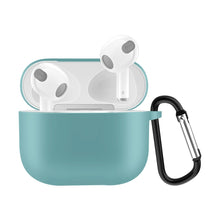 Load image into Gallery viewer, Solid Color Silicone Earphone Protective Case for AirPods 3, with Hook
