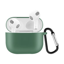 Load image into Gallery viewer, Solid Color Silicone Earphone Protective Case for AirPods 3, with Hook