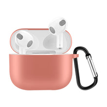 Load image into Gallery viewer, Solid Color Silicone Earphone Protective Case for AirPods 3, with Hook