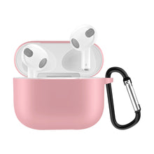 Load image into Gallery viewer, Solid Color Silicone Earphone Protective Case for AirPods 3, with Hook