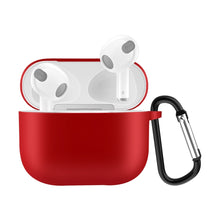 Load image into Gallery viewer, Solid Color Silicone Earphone Protective Case for AirPods 3, with Hook