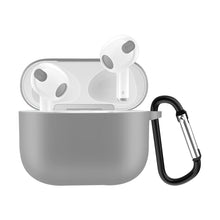 Load image into Gallery viewer, Solid Color Silicone Earphone Protective Case for AirPods 3, with Hook