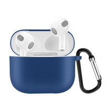 Load image into Gallery viewer, Solid Color Silicone Earphone Protective Case for AirPods 3, with Hook
