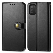 Load image into Gallery viewer, Solid Color Leather Buckle Phone Case with Lanyard &amp; Photo Frame &amp; Card Slot &amp; Wallet &amp; Stand Function, For Samsung Galaxy A03s 166mm