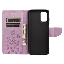 Load image into Gallery viewer, Butterfly Flower Pattern Horizontal Flip Leather Case with Holder &amp; Card Slots &amp; Wallet, For Samsung Galaxy A03s 166mm