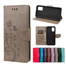 Load image into Gallery viewer, Butterfly Flower Pattern Horizontal Flip Leather Case with Holder &amp; Card Slots &amp; Wallet, For Samsung Galaxy A03s 166mm