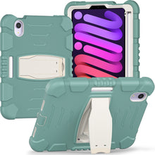 Load image into Gallery viewer, Tri-Layer Protection Screen Frame Heavy Duty PC Hybrid Silicone Case with Holder, For iPad mini 6 / mini 2024