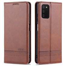 Load image into Gallery viewer, AZNS Magnetic Calf Texture Horizontal Flip Leather Case with Card Slots &amp; Holder &amp; Wallet, For Samsung Galaxy A03s 166mm
