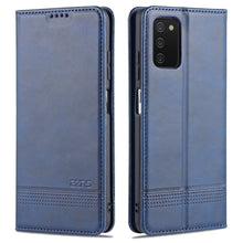 Load image into Gallery viewer, AZNS Magnetic Calf Texture Horizontal Flip Leather Case with Card Slots &amp; Holder &amp; Wallet, For Samsung Galaxy A03s 166mm