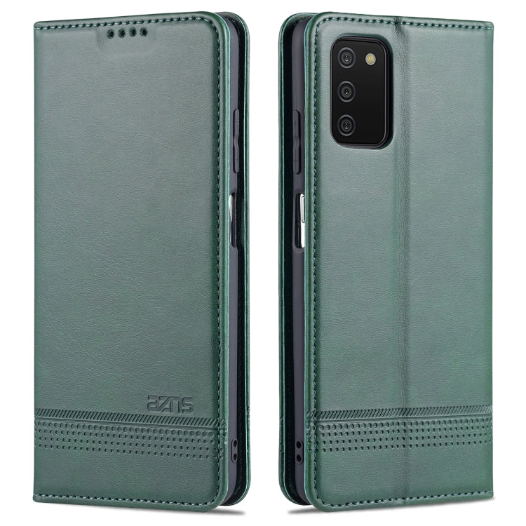 AZNS Magnetic Calf Texture Horizontal Flip Leather Case with Card Slots & Holder & Wallet, For Samsung Galaxy A03s 166mm