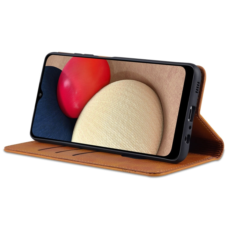 AZNS Magnetic Calf Texture Horizontal Flip Leather Case with Card Slots & Holder & Wallet, For Samsung Galaxy A03s 166mm
