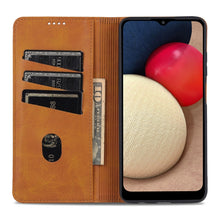 Load image into Gallery viewer, AZNS Magnetic Calf Texture Horizontal Flip Leather Case with Card Slots &amp; Holder &amp; Wallet, For Samsung Galaxy A03s 166mm
