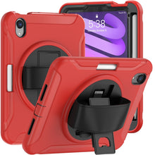 Load image into Gallery viewer, 360 Degree Rotation PC + TPU Protective Case with Holder &amp; Hand-strap, For iPad mini 6 / mini 2024