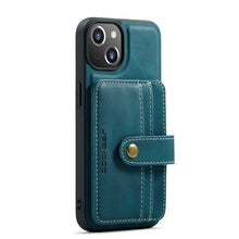 Load image into Gallery viewer, JEEHOOD Anti-theft Brush Magnetic PU + TPU Protective Case with Card Slot, For iPhone 13 mini, For iPhone 13, For iPhone 13 Pro, For iPhone 13 Pro Max