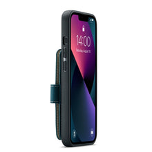 Load image into Gallery viewer, JEEHOOD Anti-theft Brush Magnetic PU + TPU Protective Case with Card Slot, For iPhone 13 mini, For iPhone 13, For iPhone 13 Pro, For iPhone 13 Pro Max