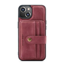 Load image into Gallery viewer, JEEHOOD Anti-theft Brush Magnetic PU + TPU Protective Case with Card Slot, For iPhone 13 mini, For iPhone 13, For iPhone 13 Pro, For iPhone 13 Pro Max