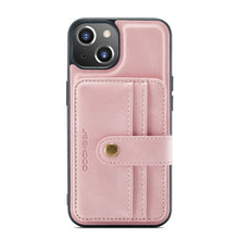 Load image into Gallery viewer, JEEHOOD Anti-theft Brush Magnetic PU + TPU Protective Case with Card Slot, For iPhone 13 mini, For iPhone 13, For iPhone 13 Pro, For iPhone 13 Pro Max