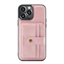 Load image into Gallery viewer, JEEHOOD Anti-theft Brush Magnetic PU + TPU Protective Case with Card Slot, For iPhone 13 mini, For iPhone 13, For iPhone 13 Pro, For iPhone 13 Pro Max