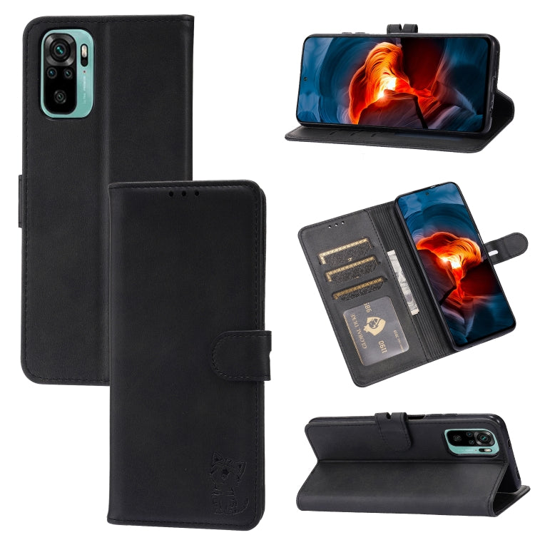 Embossed Happy Cat Pattern Horizontal Flip Leather Case with Holder & Card Slots & Wallet, For Xiaomi Redmi Note 10 Pro 5G, For Xiaomi Redmi 10, For Xiaomi Mi 11, For Xiaomi Mi 11T, For Xiaomi Mi 11 Ultra, For Xiaomi Mi 11 Lite, For Google Pixel 5a 5G ...