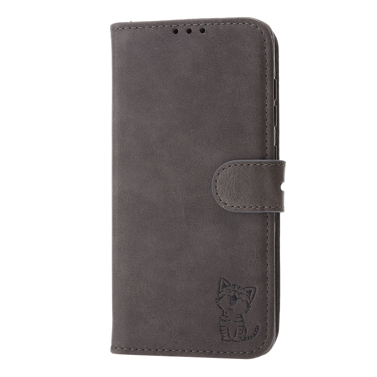 Embossed Happy Cat Pattern Horizontal Flip Leather Case with Holder & Card Slots & Wallet, For Xiaomi Redmi Note 10 Pro 5G, For Xiaomi Redmi 10, For Xiaomi Mi 11, For Xiaomi Mi 11T, For Xiaomi Mi 11 Ultra, For Xiaomi Mi 11 Lite, For Google Pixel 5a 5G ...