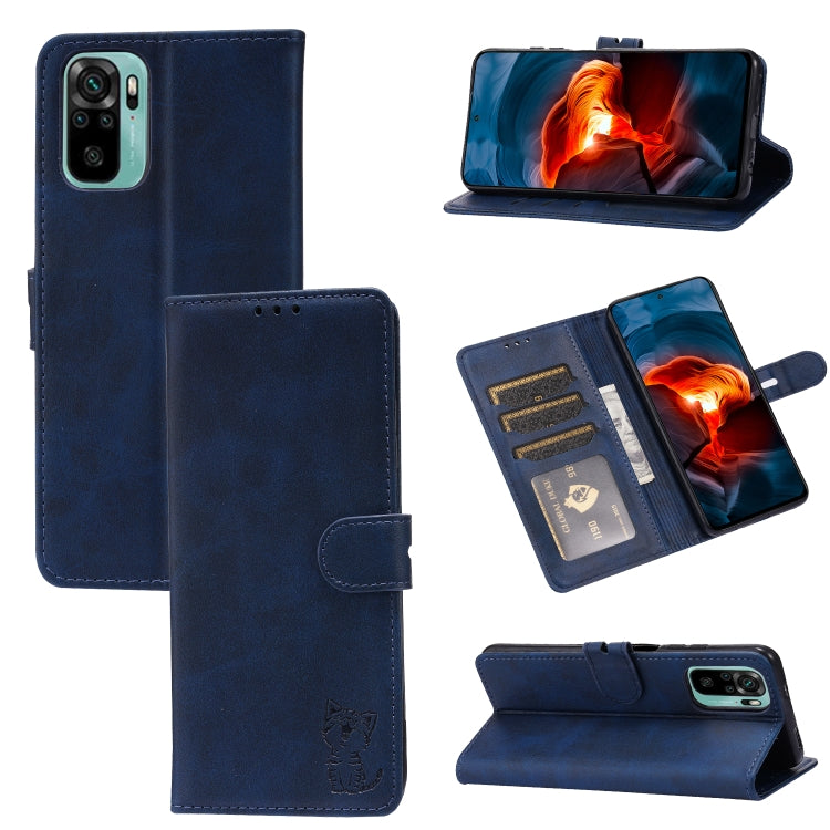 Embossed Happy Cat Pattern Horizontal Flip Leather Case with Holder & Card Slots & Wallet, For Xiaomi Redmi Note 10 Pro 5G, For Xiaomi Redmi 10, For Xiaomi Mi 11, For Xiaomi Mi 11T, For Xiaomi Mi 11 Ultra, For Xiaomi Mi 11 Lite, For Google Pixel 5a 5G ...