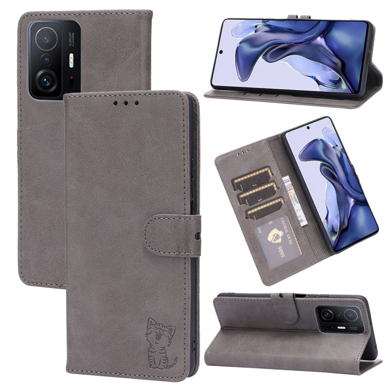 Embossed Happy Cat Pattern Horizontal Flip Leather Case with Holder & Card Slots & Wallet, For Xiaomi Redmi Note 10 Pro 5G, For Xiaomi Redmi 10, For Xiaomi Mi 11, For Xiaomi Mi 11T, For Xiaomi Mi 11 Ultra, For Xiaomi Mi 11 Lite, For Google Pixel 5a 5G ...
