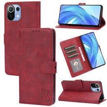 Load image into Gallery viewer, Embossed Happy Cat Pattern Horizontal Flip Leather Case with Holder &amp; Card Slots &amp; Wallet, For Xiaomi Redmi Note 10 Pro 5G, For Xiaomi Redmi 10, For Xiaomi Mi 11, For Xiaomi Mi 11T, For Xiaomi Mi 11 Ultra, For Xiaomi Mi 11 Lite, For Google Pixel 5a 5G ...