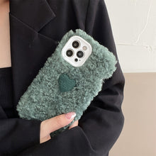 Load image into Gallery viewer, Plush Heart Soft Protective Case, For iPhone 11 Pro