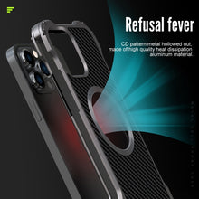 Load image into Gallery viewer, R-JUST RJ51 Hollow Shockproof Metal Protective Case, For iPhone 13, For iPhone 13 Pro, For iPhone 13 Pro Max