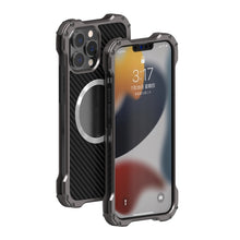 Load image into Gallery viewer, R-JUST RJ51 Hollow Shockproof Metal Protective Case, For iPhone 13, For iPhone 13 Pro, For iPhone 13 Pro Max