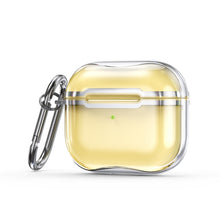 Load image into Gallery viewer, Electroplating Frame + Transparent TPU Earphone Protective Case with Hook, For AirPods 3