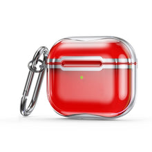Load image into Gallery viewer, Electroplating Frame + Transparent TPU Earphone Protective Case with Hook, For AirPods 3