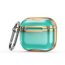 Load image into Gallery viewer, Electroplating Frame + Transparent TPU Earphone Protective Case with Hook, For AirPods 3