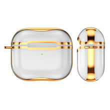 Load image into Gallery viewer, Electroplating Frame + Transparent TPU Earphone Protective Case with Hook, For AirPods 3