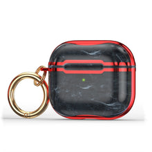 Load image into Gallery viewer, Marble Texture Electroplating Frame Earphone Protective Case with Hook, For AirPods 3