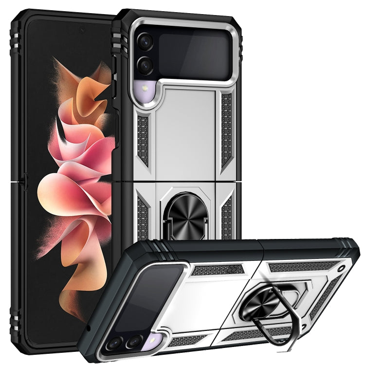 Folding Shockproof TPU + PC Protective Case with 360 Degree Rotating Holder, For Samsung Galaxy Z Flip3 5G