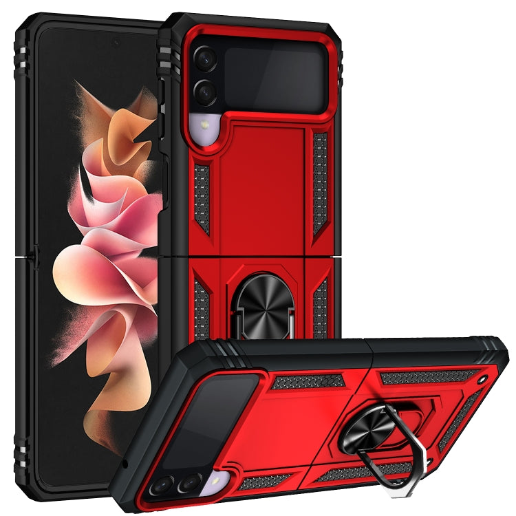 Folding Shockproof TPU + PC Protective Case with 360 Degree Rotating Holder, For Samsung Galaxy Z Flip3 5G