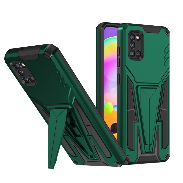 Super V Armor PC + TPU Shockproof Case with Invisible Holder, For Samsung Galaxy A31