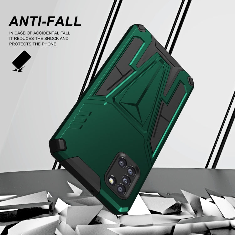 Super V Armor PC + TPU Shockproof Case with Invisible Holder, For Samsung Galaxy A31