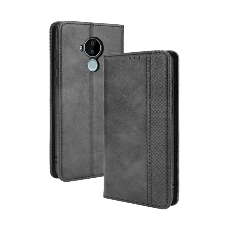 Magnetic Buckle Retro Crazy Horse Texture Horizontal Flip Leather Case with Holder & Card Slots & Photo Frame, For Doogee S59 / S59 Pro, For Doogee S88 Plus / S88 Pro, For Fujitsu Arrows WE, For Blackview Oscal C20, For Nokia C30, For Nokia C50 5G     ...