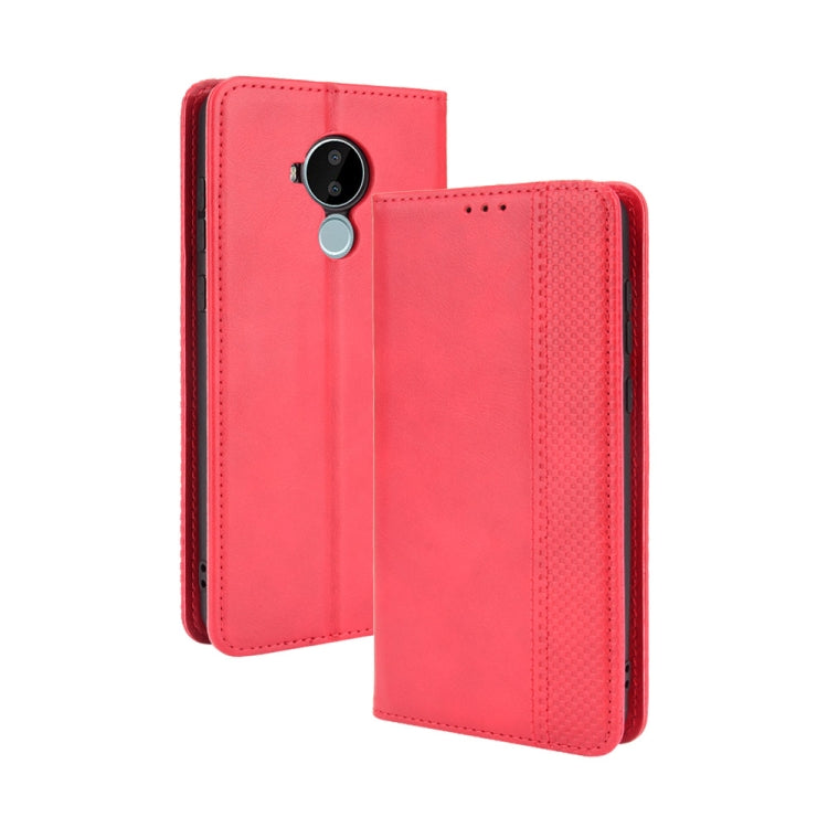 Magnetic Buckle Retro Crazy Horse Texture Horizontal Flip Leather Case with Holder & Card Slots & Photo Frame, For Doogee S59 / S59 Pro, For Doogee S88 Plus / S88 Pro, For Fujitsu Arrows WE, For Blackview Oscal C20, For Nokia C30, For Nokia C50 5G     ...