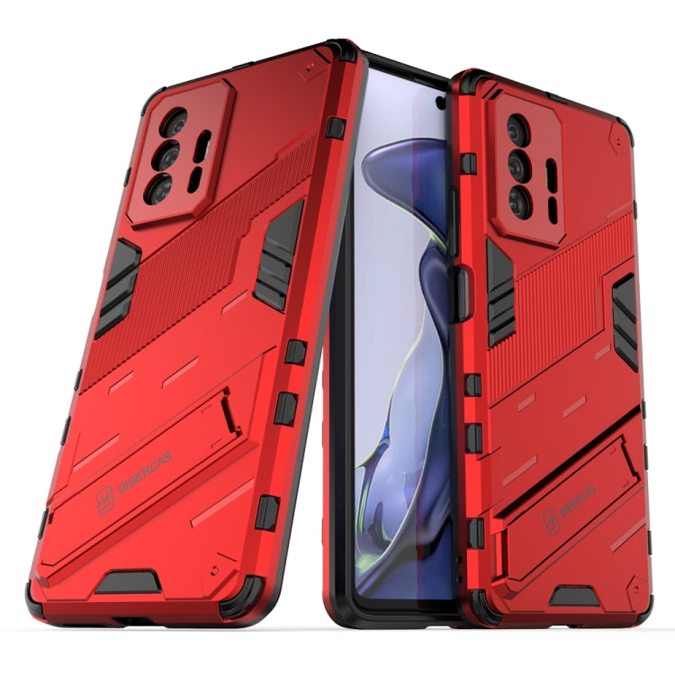 Punk Armor 2 in 1 PC + TPU Shockproof Case with Invisible Holder, For Xiaomi Mi 11T / 11T Pro