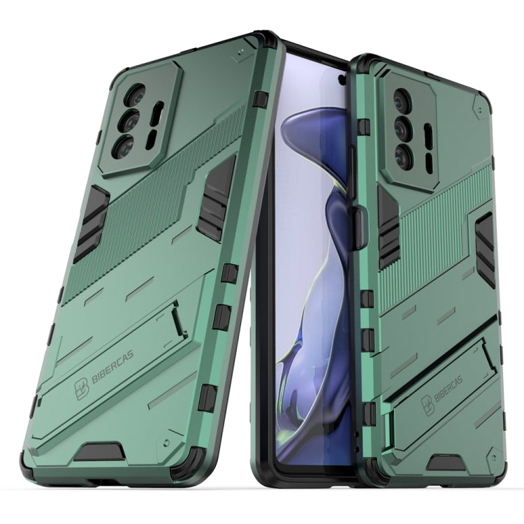 Punk Armor 2 in 1 PC + TPU Shockproof Case with Invisible Holder, For Xiaomi Mi 11T / 11T Pro
