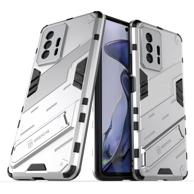 Punk Armor 2 in 1 PC + TPU Shockproof Case with Invisible Holder, For Xiaomi Mi 11T / 11T Pro