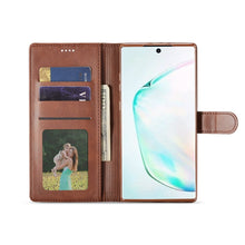 Load image into Gallery viewer, LC.IMEEKE Calf Texture Horizontal Flip Leather Case, with Holder &amp; Card Slots &amp; Wallet, For Galaxy Note 10 Plus, For Galaxy S10, For Galaxy S10 Plus, For Galaxy S10e, For Galaxy A6 Plus (2018)