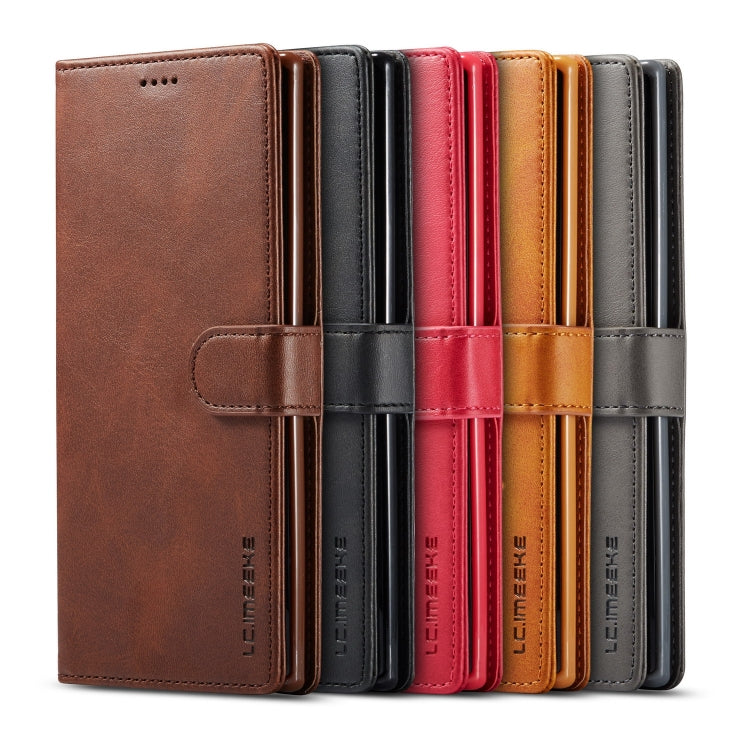 LC.IMEEKE Calf Texture Horizontal Flip Leather Case, with Holder & Card Slots & Wallet, For Galaxy Note 10 Plus, For Galaxy S10, For Galaxy S10 Plus, For Galaxy S10e, For Galaxy A6 Plus (2018)