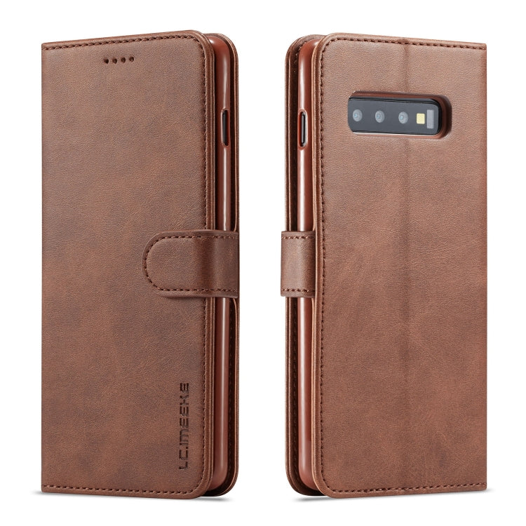 LC.IMEEKE Calf Texture Horizontal Flip Leather Case, with Holder & Card Slots & Wallet, For Galaxy Note 10 Plus, For Galaxy S10, For Galaxy S10 Plus, For Galaxy S10e, For Galaxy A6 Plus (2018)